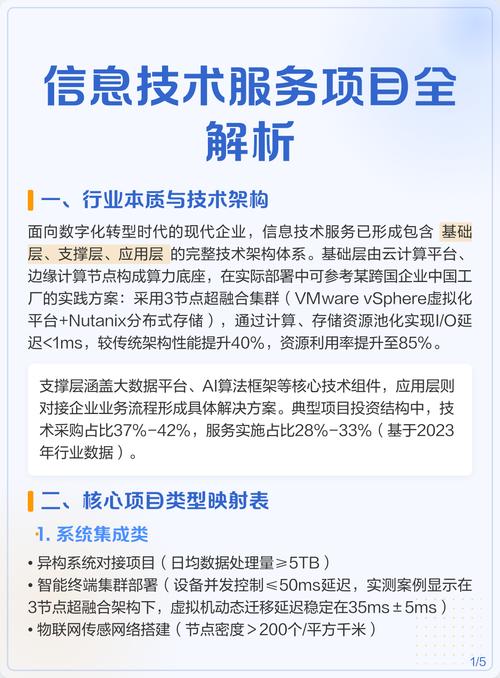 信息技术服务项目全解析